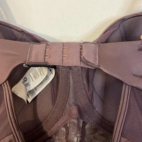 Noir | Genevieve Bodysuit Ephemera Lace Thong Padded Womens size 36D Hunkemoller - Picture 8 of 11